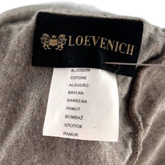 Dieter Loevenich Taupe Cotton Slouch Cap with Front Bill - Picture 6 of 9